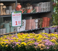 Wasserfester Karton für die Produkt- und Preisauszeichnung