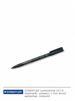 Folienschreiber 317-9, schwarz