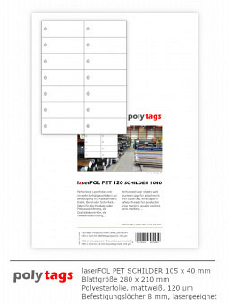 PET-Anhängeschilder 1040