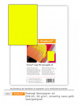 Neonpapier neon-gelb DIN A5