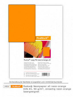 Neonpapier neon-orange DIN A5