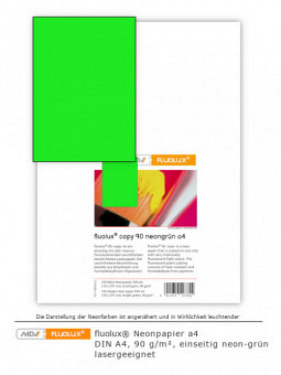 Neonpapier neon-grün DIN A4
