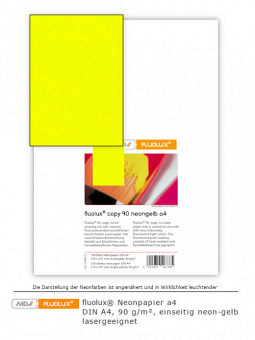 Neonpapier neon-gelb DIN A4