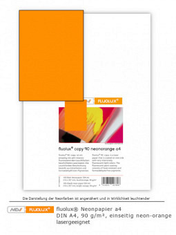 Neonpapier neon-orange DIN A4