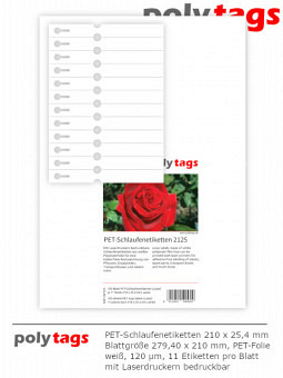 PET-Schlaufenetiketten 2125
