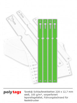 Tyvek Schlaufenetiketten 2212 grün