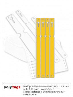 Tyvek Schlaufenetiketten 2212 orange