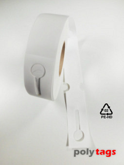 HDPE-Schlaufenetiketten 3050 weiß