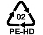 Recycling-Symbol für HDPE-Kunststoffe