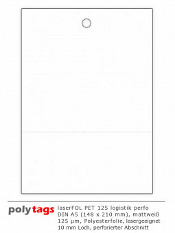 laserFOL PET 125 logistik perfo - 500 ..