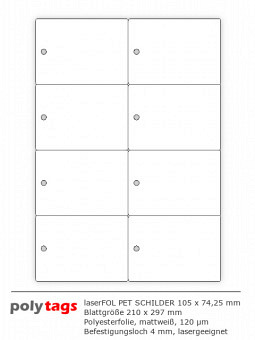 PET-Anhängeschilder 1074