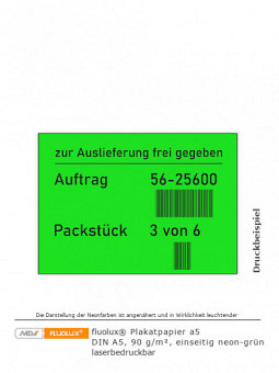 Neonpapier neon-grün DIN A5