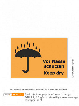 Neonpapier neon-orange DIN A5