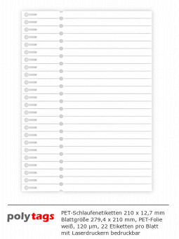 PET-Schlaufenetiketten 2112