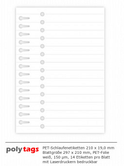 PET-Schlaufenetiketten 2119 a4