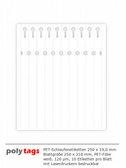 PET-Schlaufenetiketten 2519