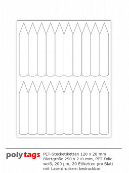 PET-Stecketiketten 1220