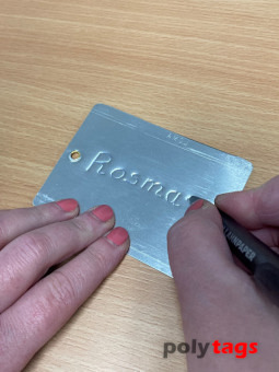 Alu-Anhängeschilder 100 x 76 mm