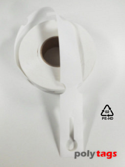 HDPE-Schlaufenetiketten 3050 weiß